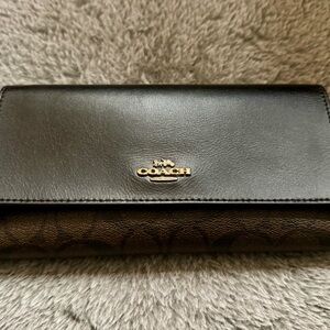 Coach Black and Brown Wallet